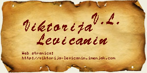 Viktorija Levičanin vizit kartica